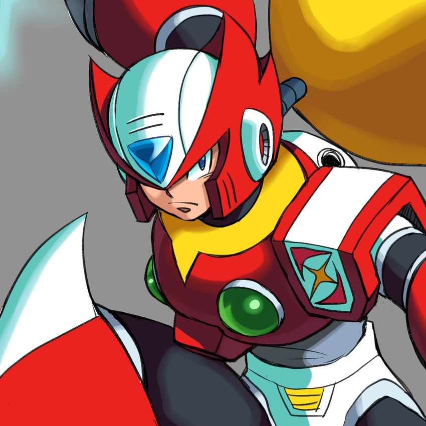 zero (mega man and 1 more) drawn by kamiyama_teten