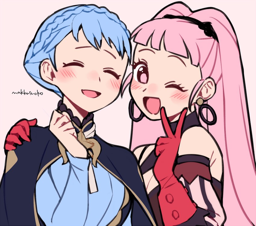 hilda valentine goneril and marianne von edmund (fire emblem and 1 more) drawn by do_m_kaeru