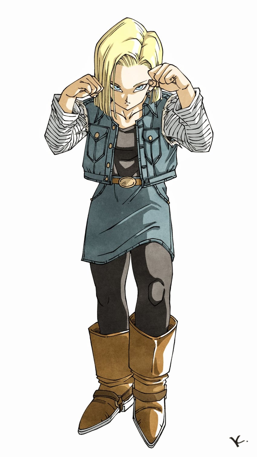 android 18 (dragon ball and 1 more) drawn by kakeru_(dbskakeru)