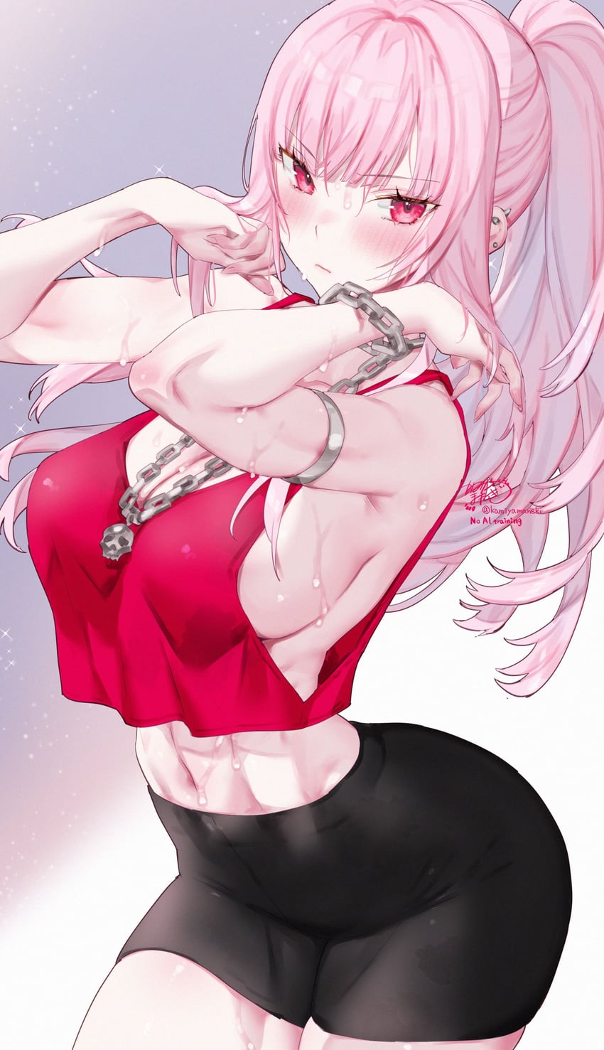 mori calliope (hololive and 1 more) drawn by kamiya_maneki