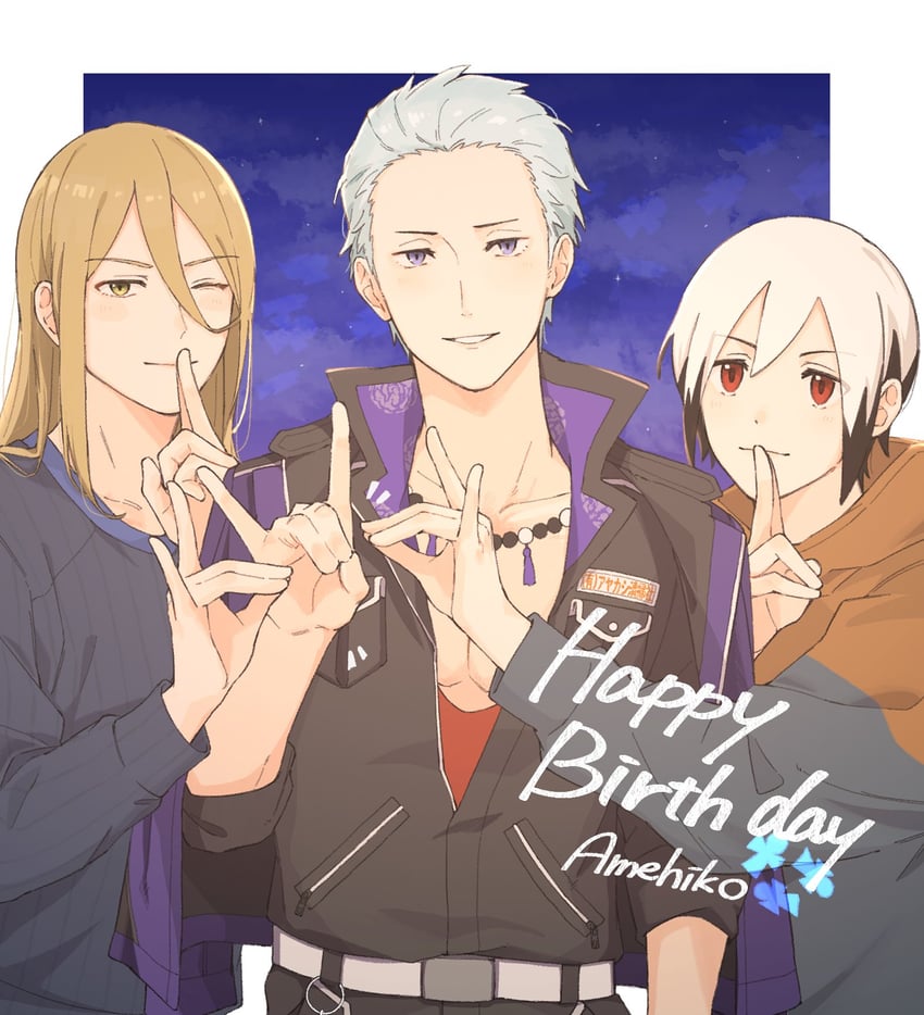 kitamura sora, kuzunoha amehiko, and koron chris (idolmaster and 1 more) drawn by zbzb_sea