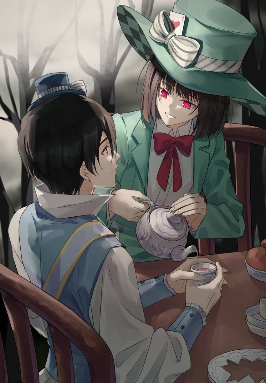 osanai yuki and kobato jougorou (shoushimin series) drawn by chikong_ice
