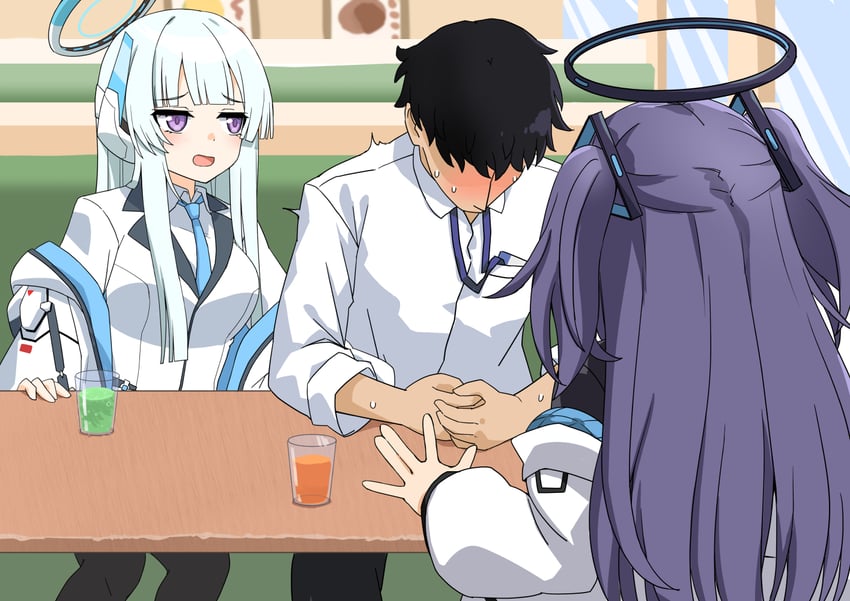 sensei, yuuka, and noa (blue archive) drawn by 172cm