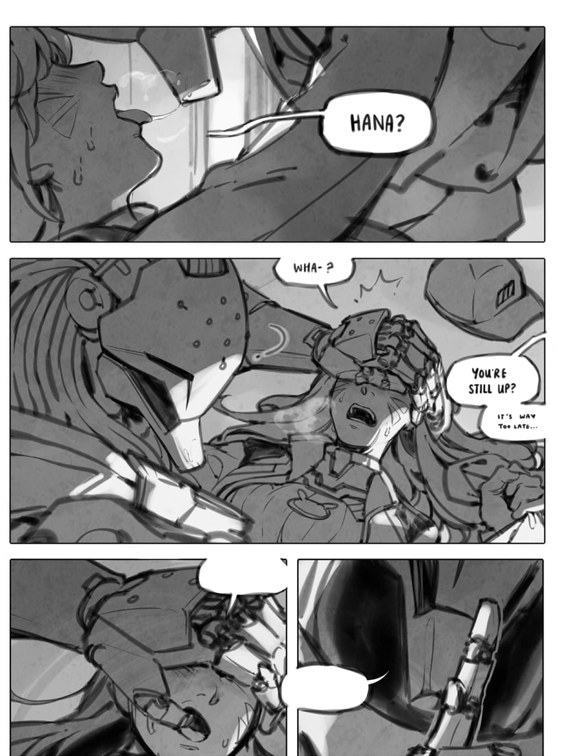 d.va and ramattra (overwatch and 1 more) drawn by velinxi