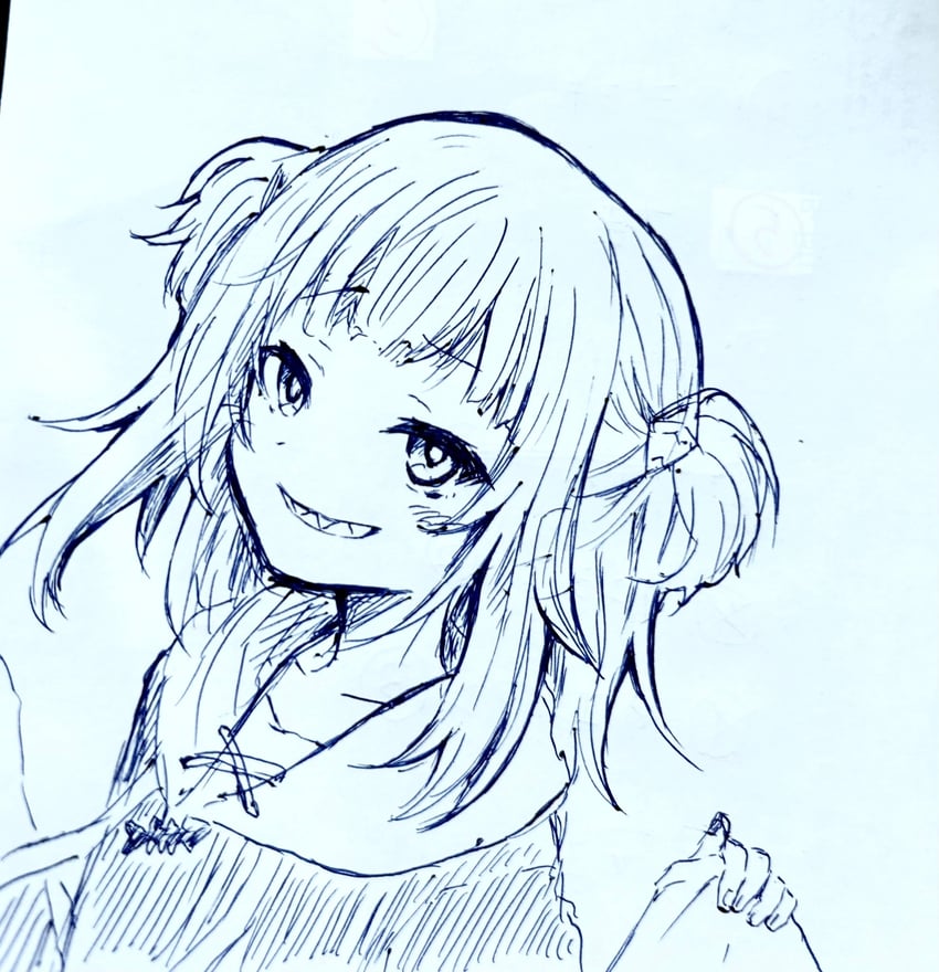 gawr gura (hololive and 1 more) drawn by kiritoma