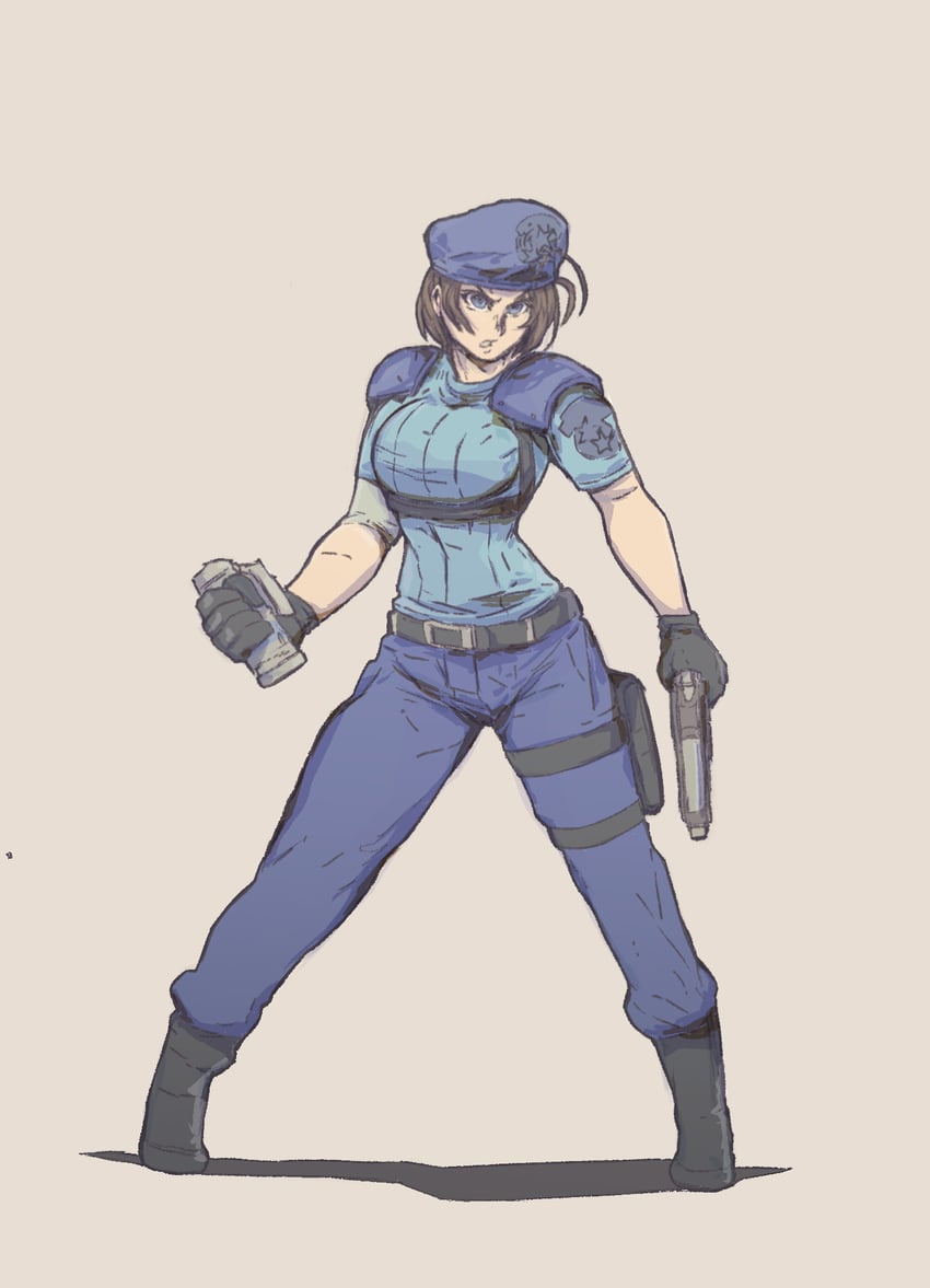 jill valentine (resident evil and 1 more) drawn by michel_teru