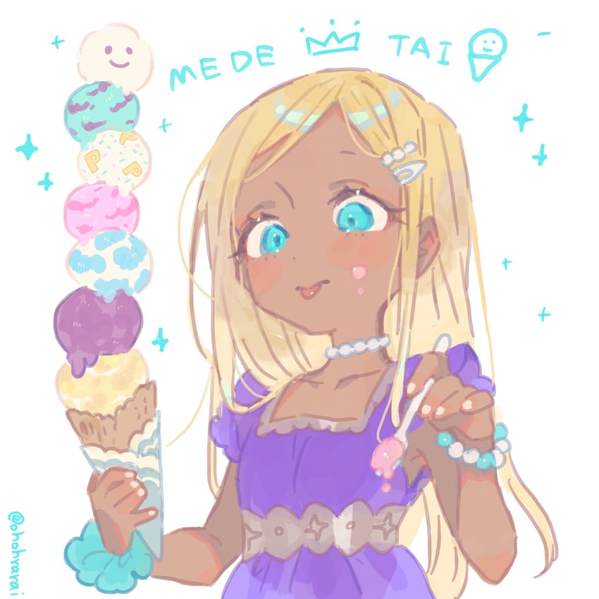 layla (idolmaster and 1 more) drawn by oimo_(14sainobba)