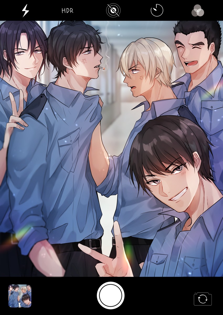 amuro tooru, scotch, matsuda jinpei, hagiwara kenji, and date wataru (meitantei conan) drawn by chitose_(chitose_70207)