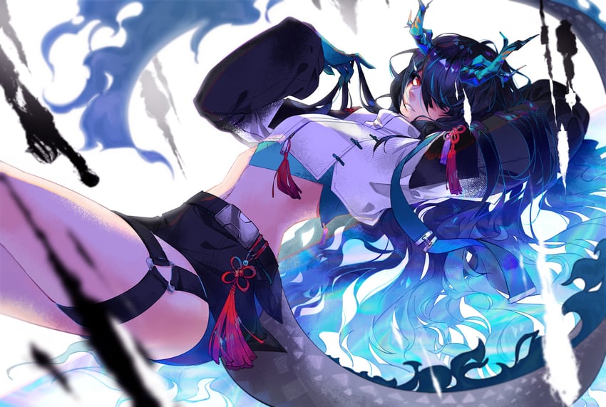 dusk (arknights) drawn by zetallis