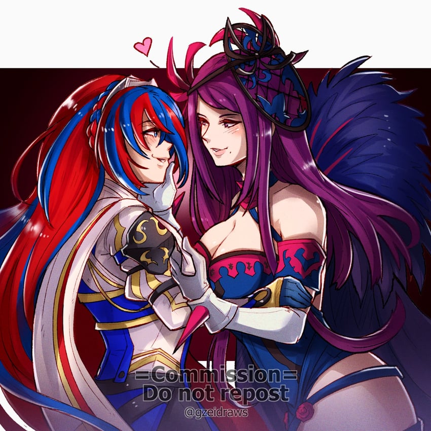female alear and ivy (fire emblem and 1 more) drawn by gzei
