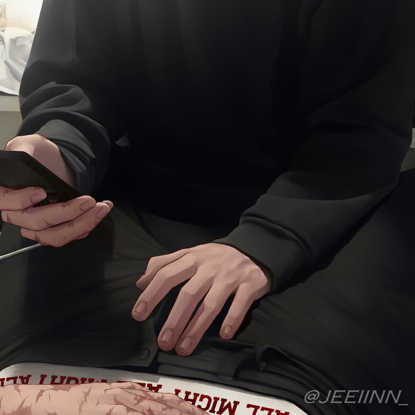 midoriya izuku and bakugou katsuki (boku no hero academia) drawn by jeeiinn
