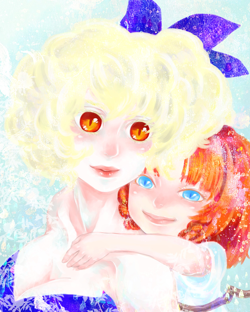 flandre scarlet and hong meiling (touhou) drawn by mago_(gengennikoniko)