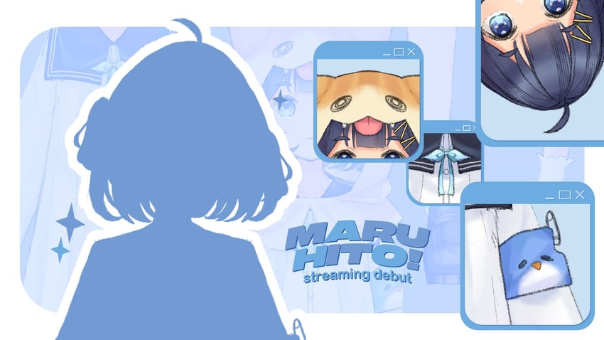 maru and hito'ri (original) drawn by hito_(maruhito)