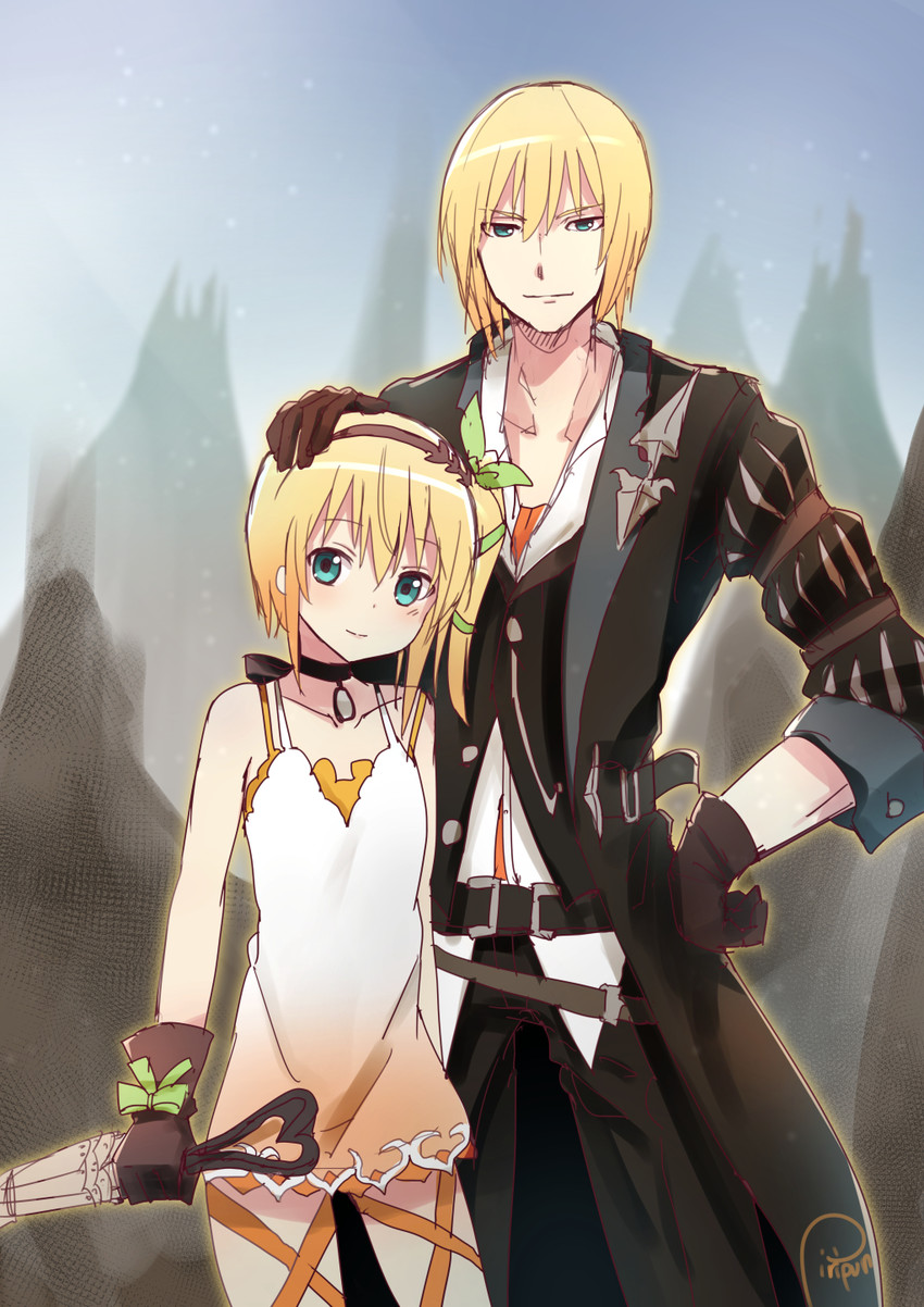 edna and eizen (tales of and 2 more) drawn by piripun