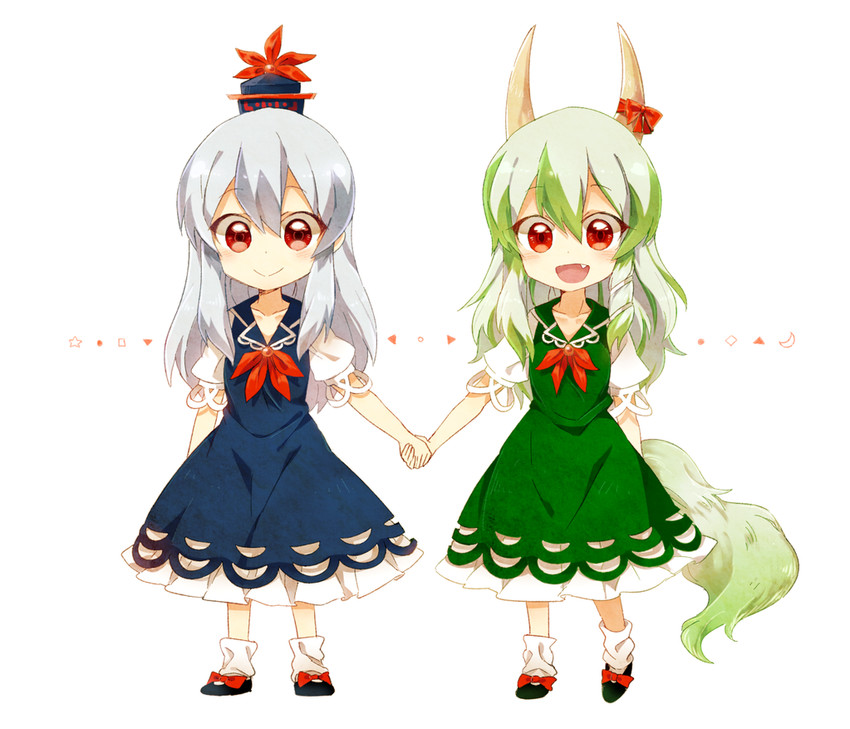 kamishirasawa keine and ex-keine (touhou) drawn by 6_(yuchae)
