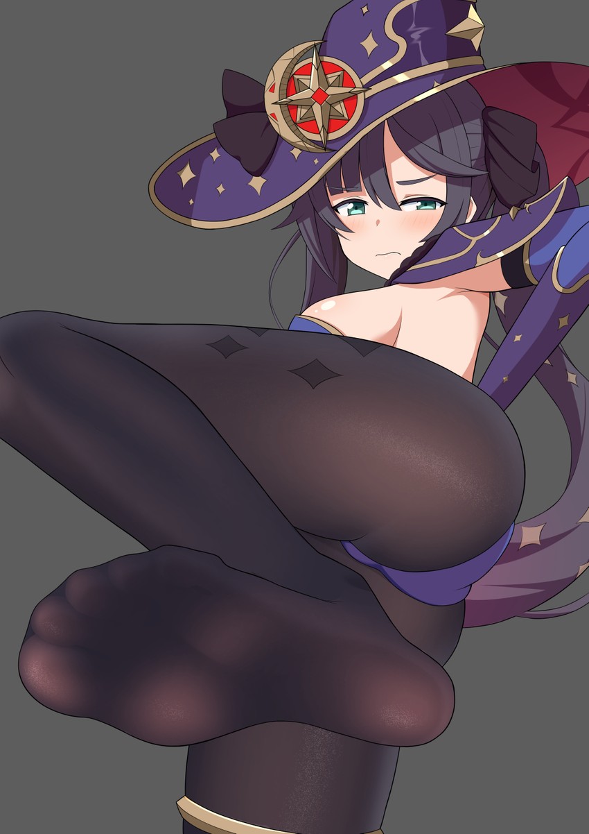 mona (genshin impact) drawn by jkisaradu