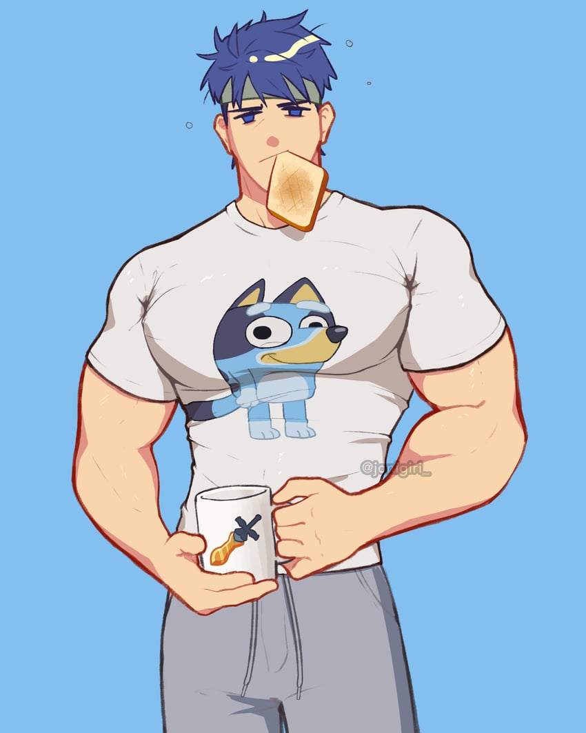 ike and bandit heeler (fire emblem and 2 more) drawn by jon_(jonigiri)