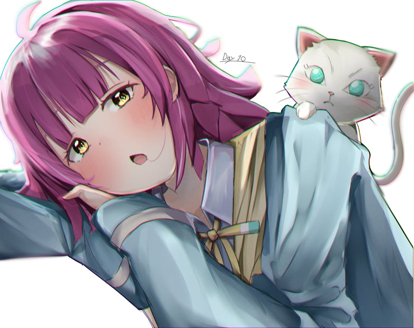 tennoji rina and hanpen (love live! and 1 more) drawn by lowlight1010