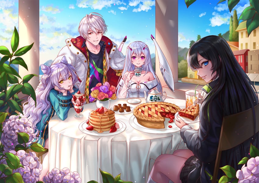neu, ???, qin shi huang, and eurystheus (alice fiction) drawn by box_(hotpppink)