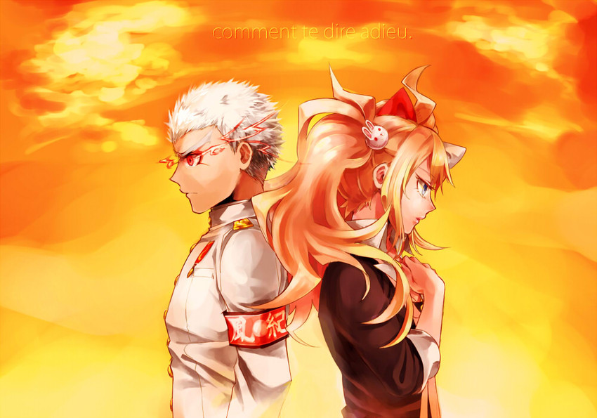 enoshima junko, ikusaba mukuro, ishimaru kiyotaka, and ishida (danganronpa and 1 more) drawn by smkdss