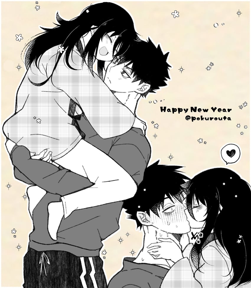 kuroki tomoko and kuroki tomoki (watashi ga motenai no wa dou kangaetemo omaera ga warui!) drawn by pokuron