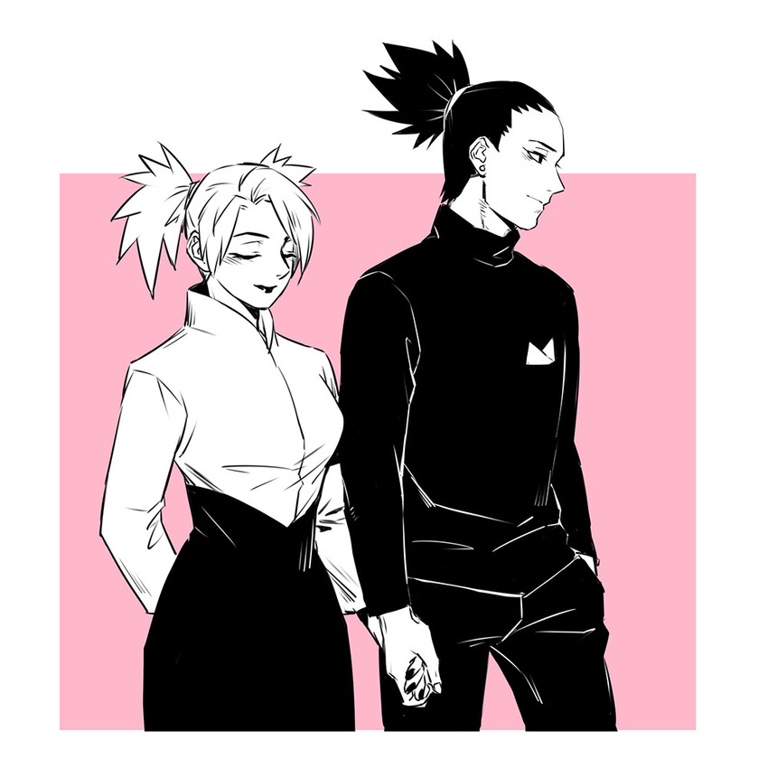 temari and nara shikamaru (naruto and 1 more) drawn by heise_wanbaolu
