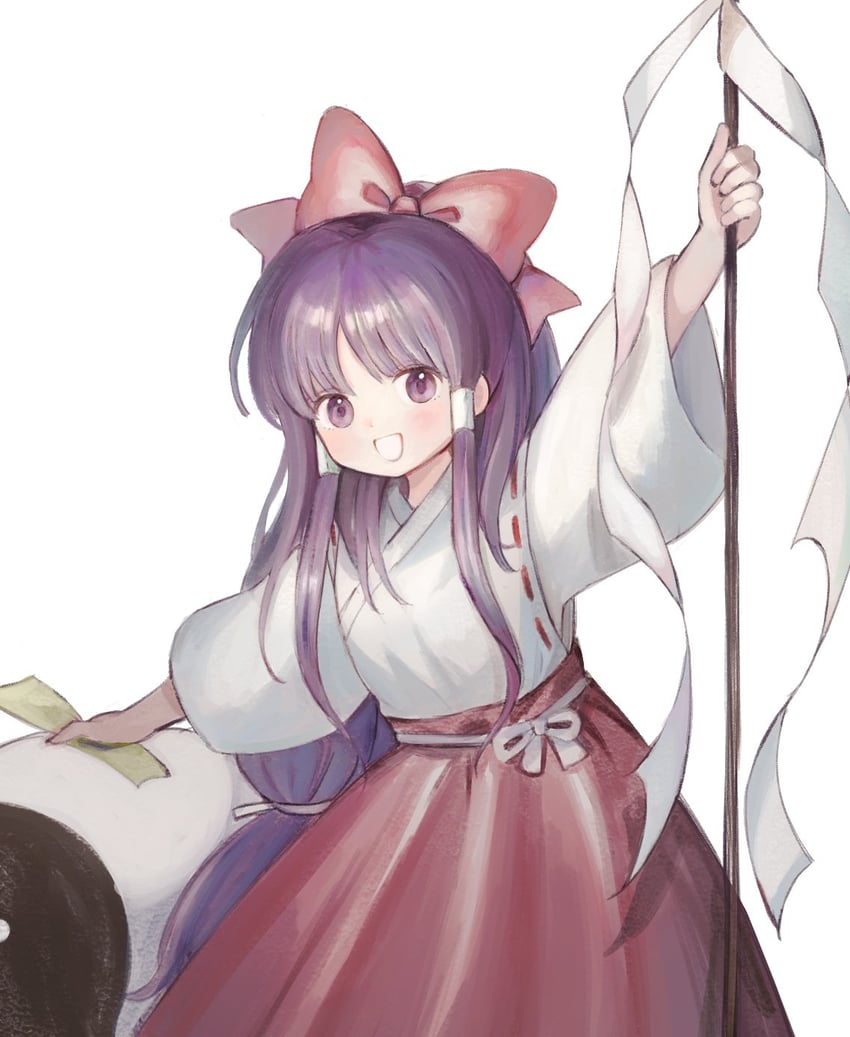 hakurei reimu (touhou and 1 more) drawn by sasami_(shiroi_fuwafuwa)