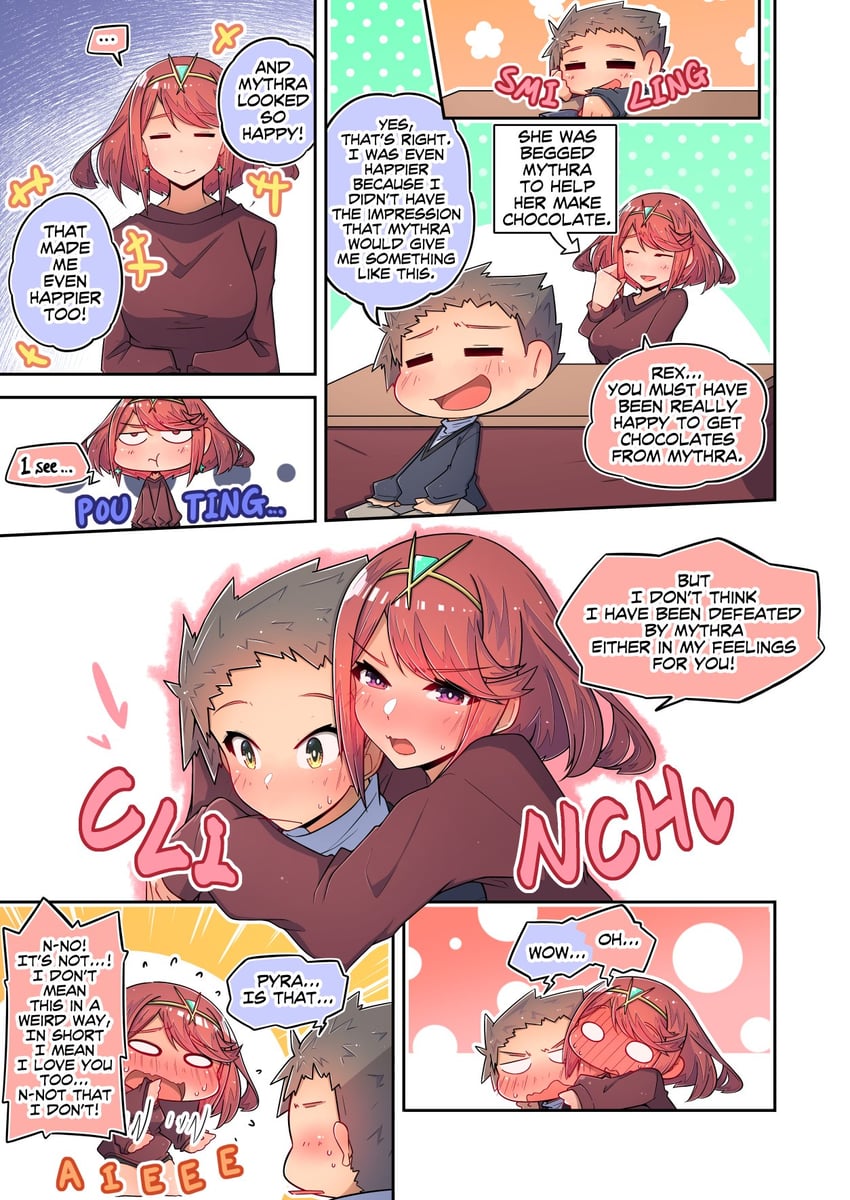 pyra and rex (xenoblade chronicles and 1 more) drawn by osora_(judithandlilith)