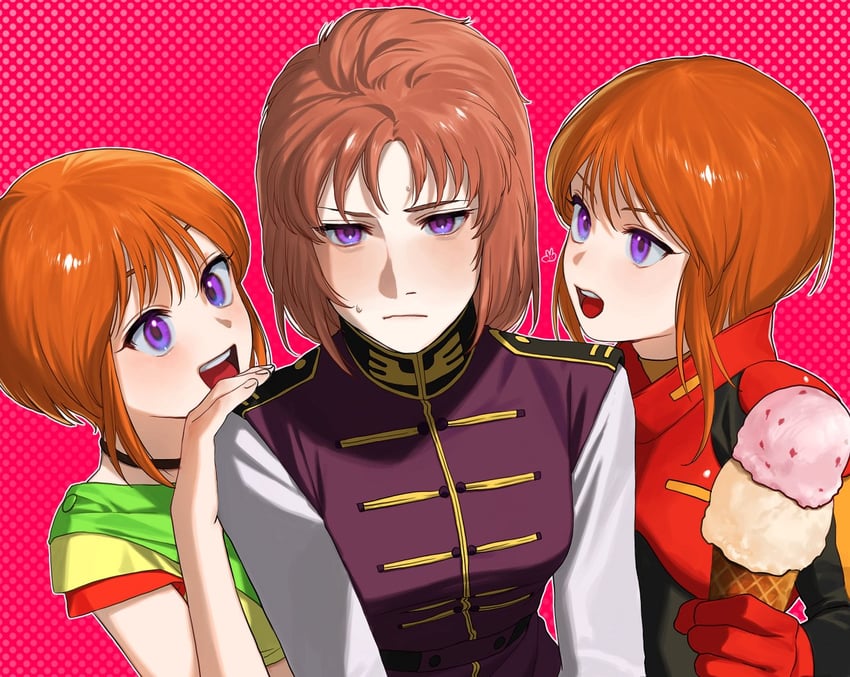 puru two, elpeo puru, and marida cruz (gundam and 2 more) drawn by ususio_11
