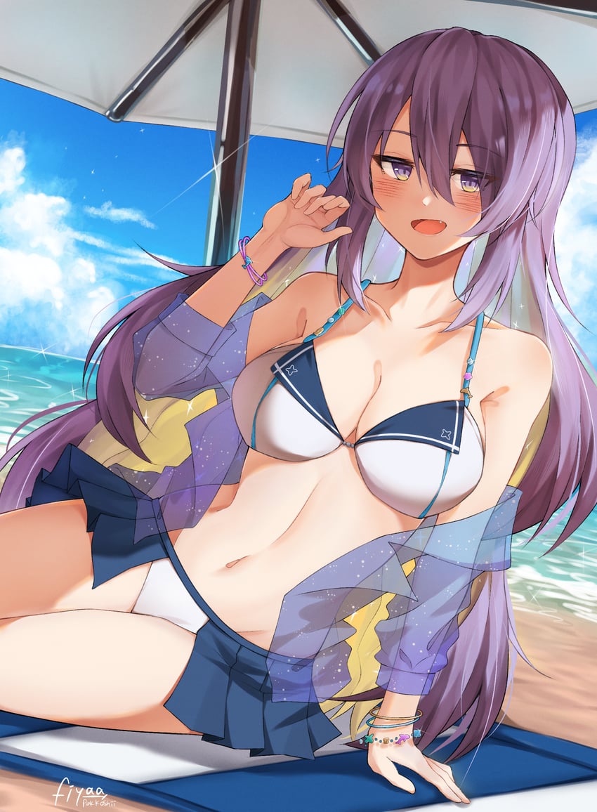 moona hoshinova (hololive and 1 more) drawn by fiyaa_(pakkoshii)