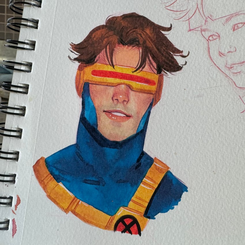 cyclops (marvel and 2 more) drawn by kevin_wada