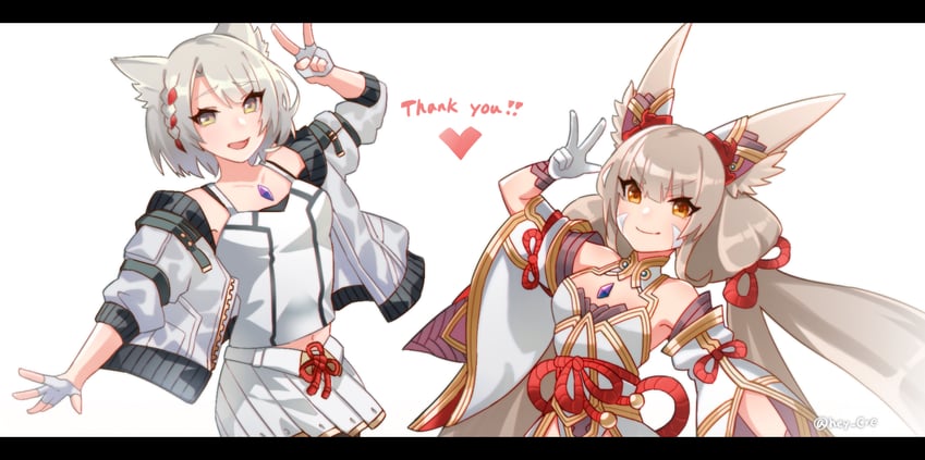 mio and nia (xenoblade chronicles and 2 more) drawn by hey_cre