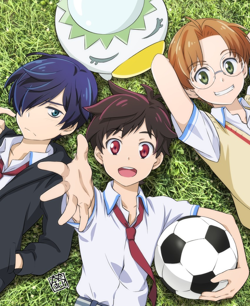 jinnai enta, kuji toi, and yasaka kazuki (sarazanmai) drawn by ace_suzuki