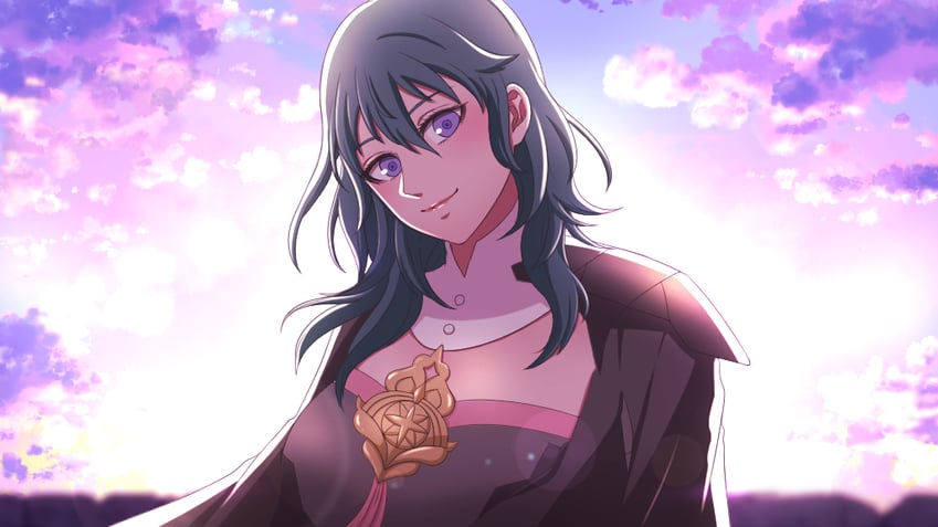 female byleth (fire emblem and 1 more) drawn by ephikro0810