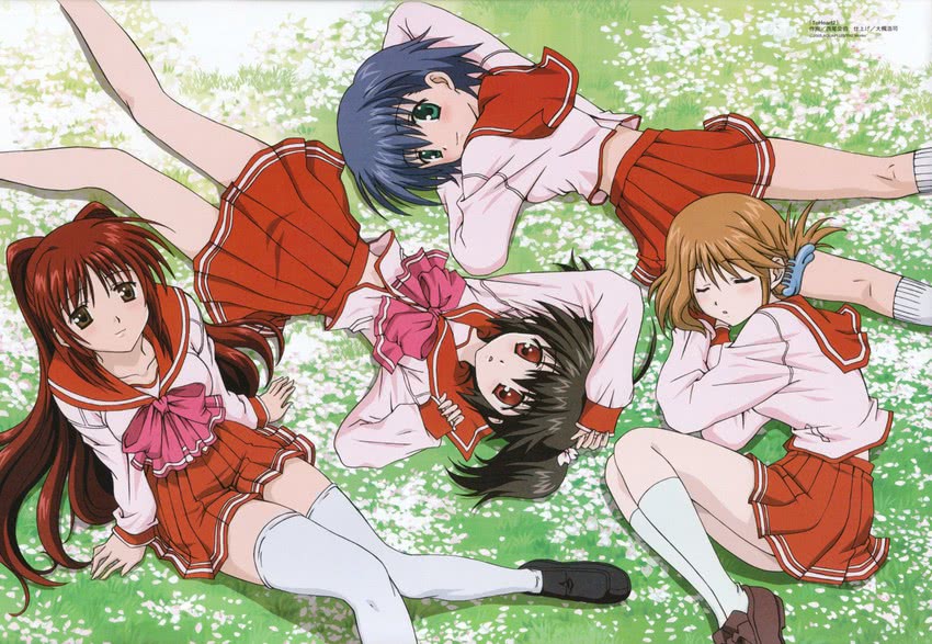 kousaka tamaki, komaki manaka, yuzuhara konomi, and tonami yuma (to heart and 2 more) drawn by nishio_kouhaku