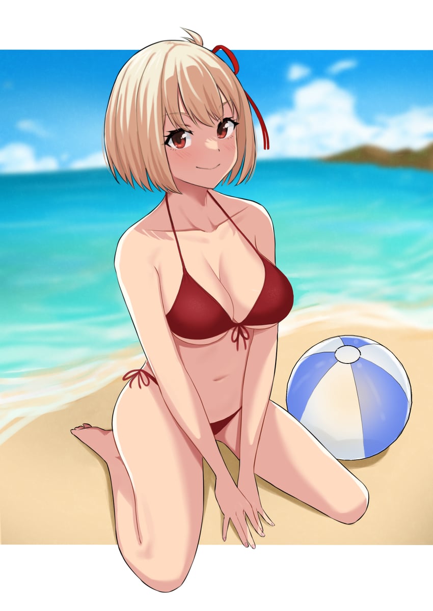 nishikigi chisato (lycoris recoil) drawn by gomgom