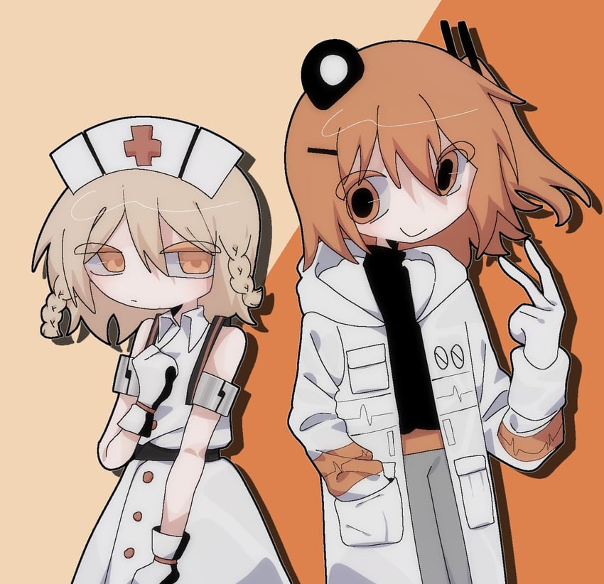 adachi rei and nurse robot type t (utau) drawn by sn_(sn_utu00)