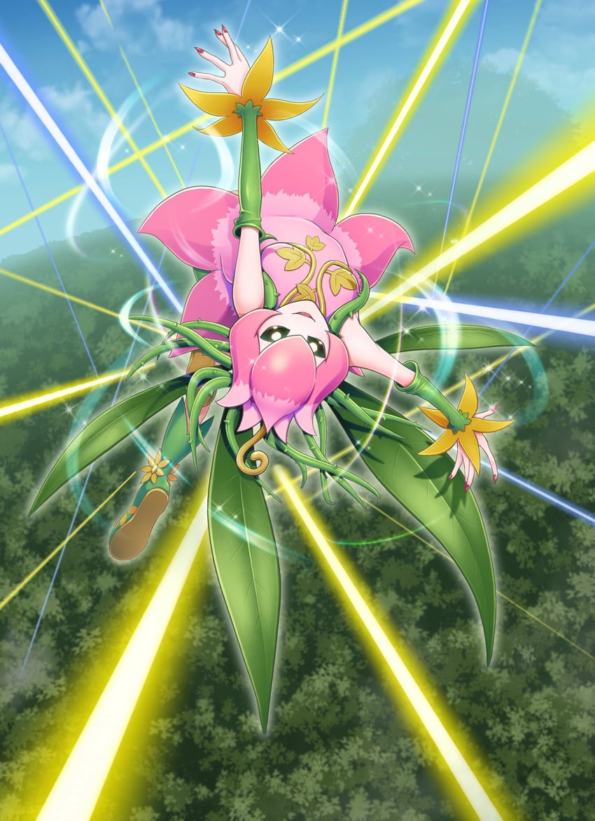lilimon (digimon) drawn by atelier_cinnamon_walnut