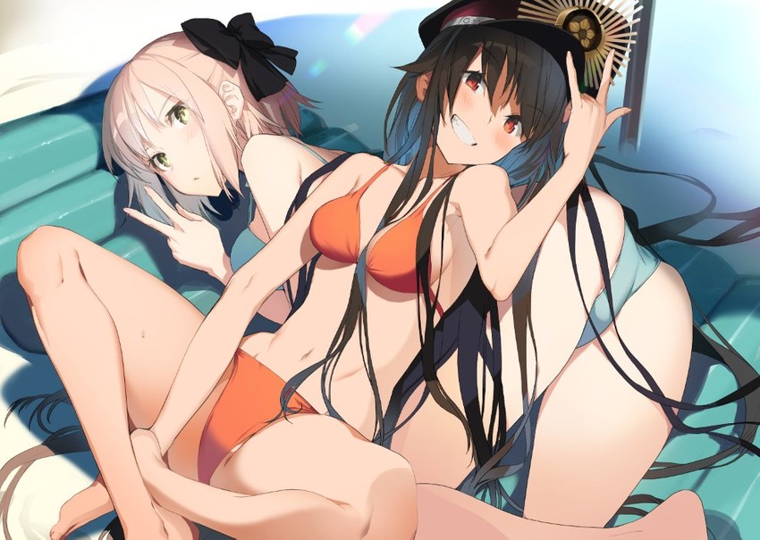 okita souji and oda nobunaga (fate and 2 more) drawn by akinashi_yuu