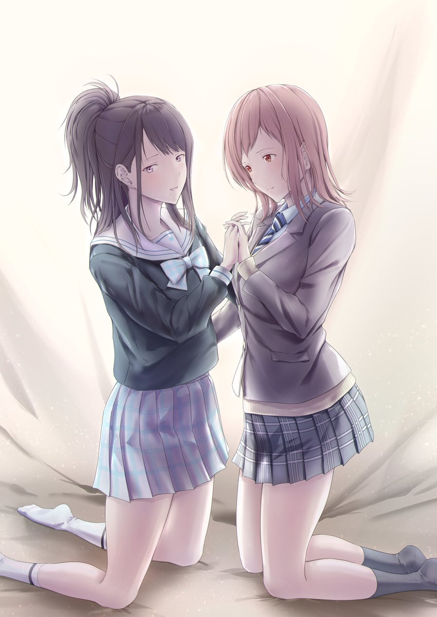 sakuragi mano and kazano hiori (idolmaster and 1 more) drawn by hine_tarou