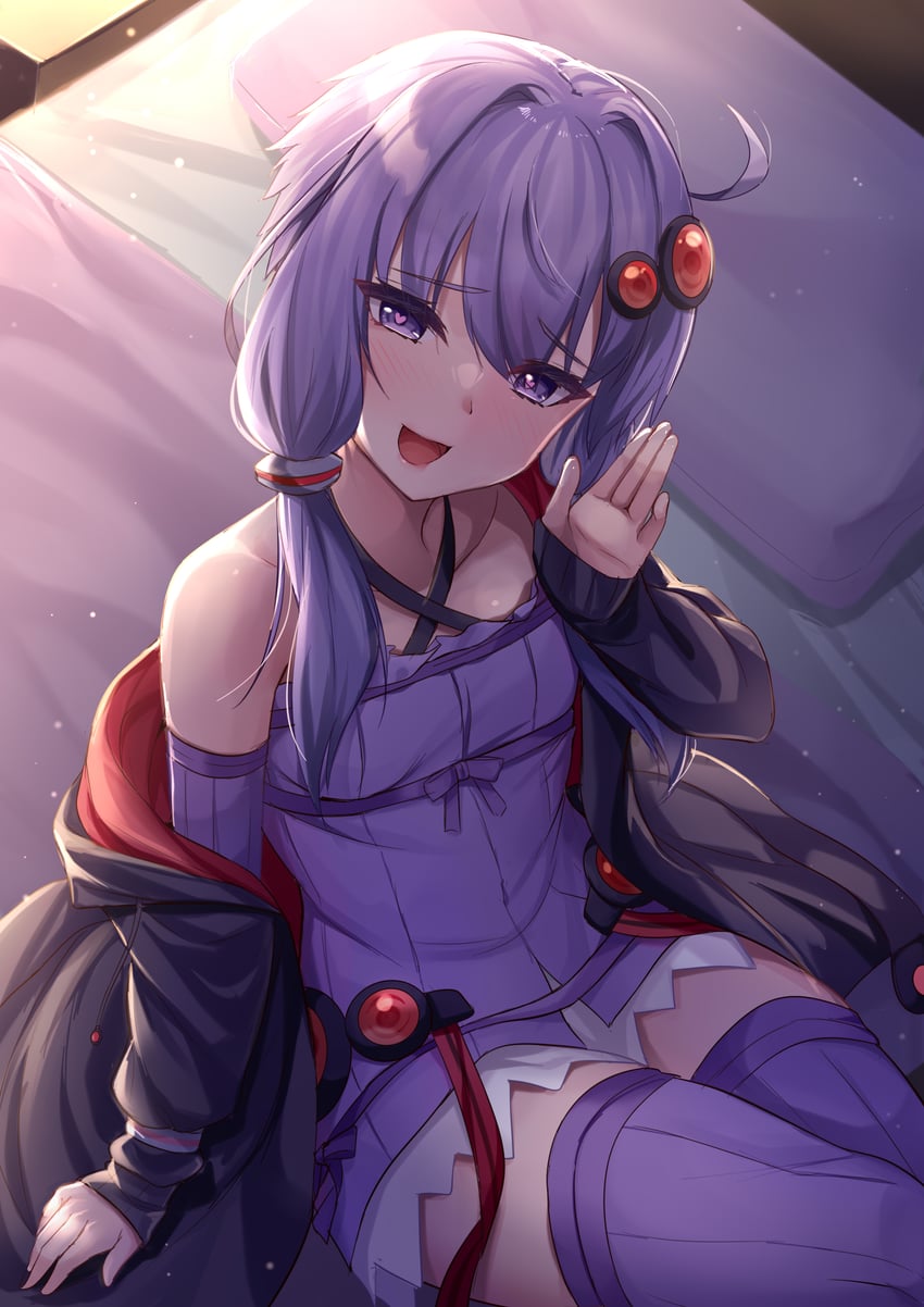 yuzuki yukari (vocaloid and 1 more) drawn by tenneko_yuuri