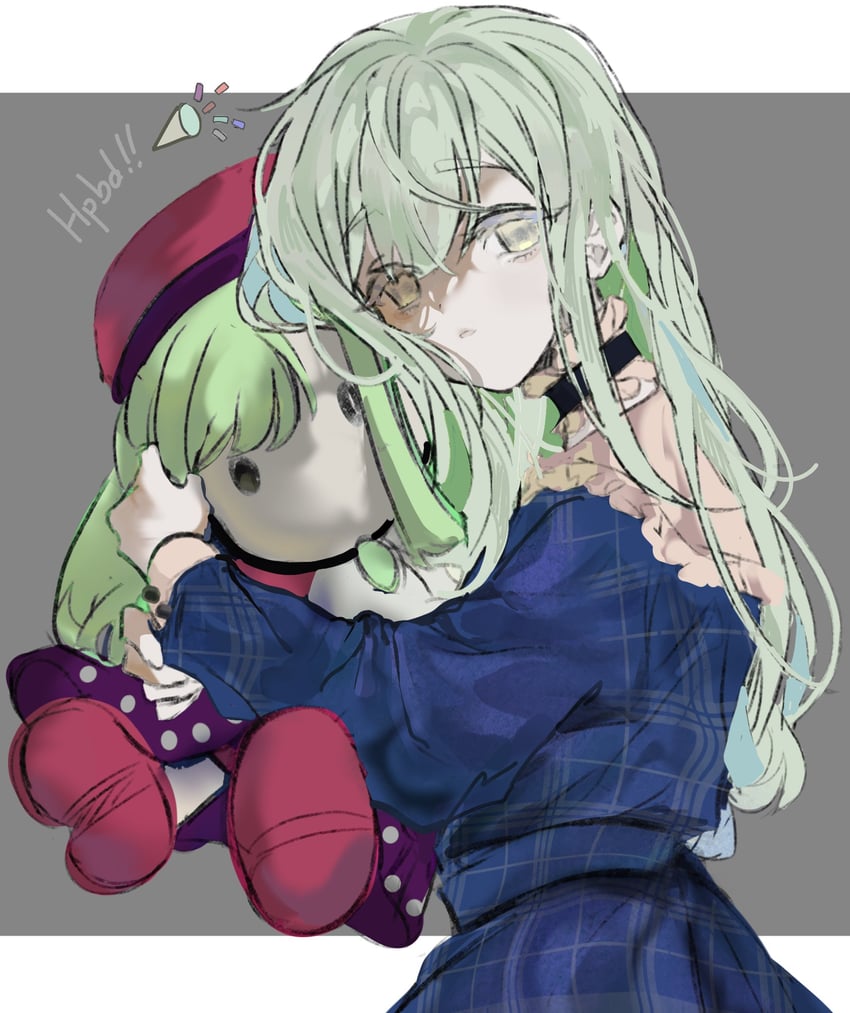 wakaba mutsumi and mortis (bang dream! and 1 more) drawn by goose_g
