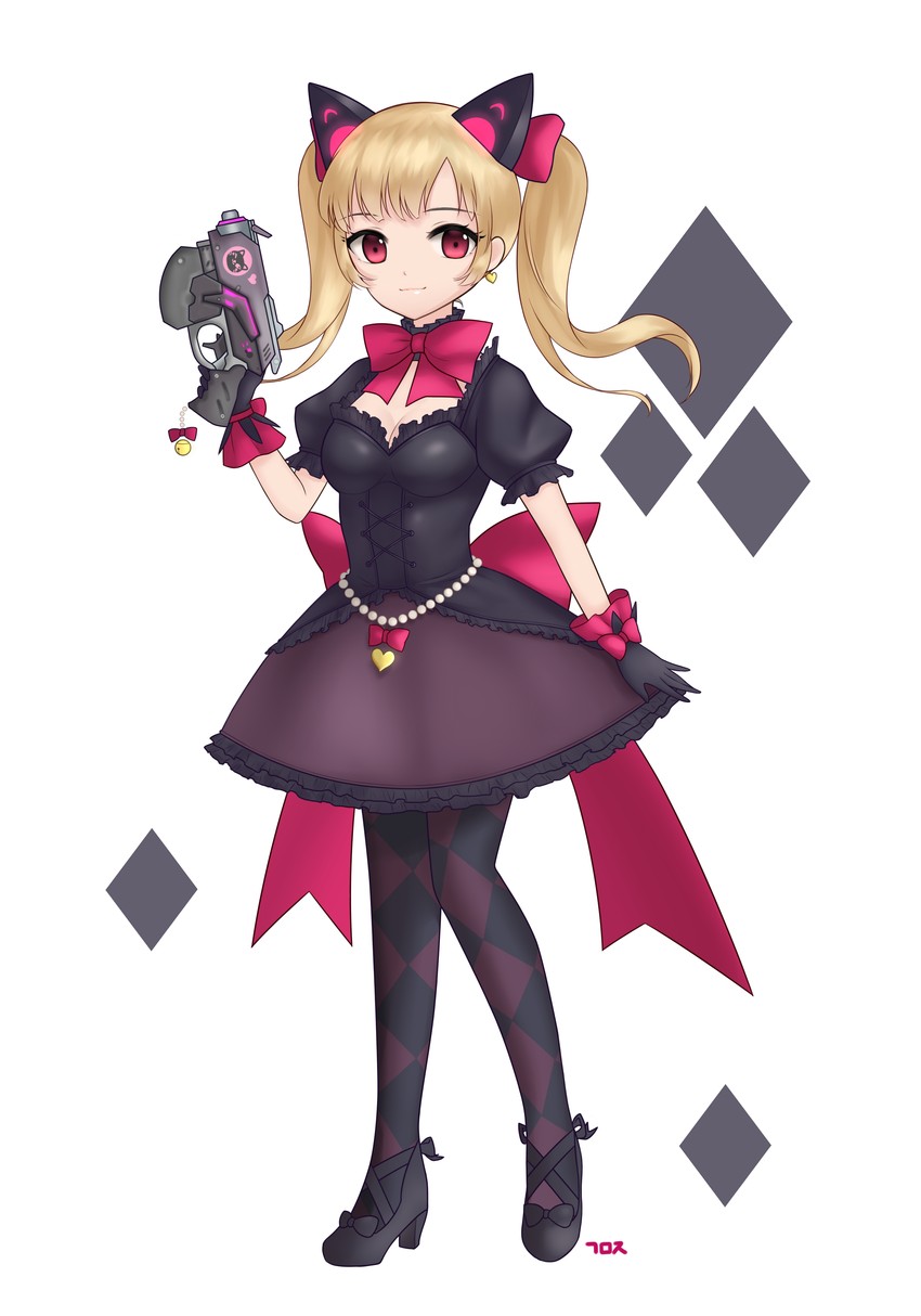 d.va and black cat d.va (overwatch and 1 more) drawn by gamoja