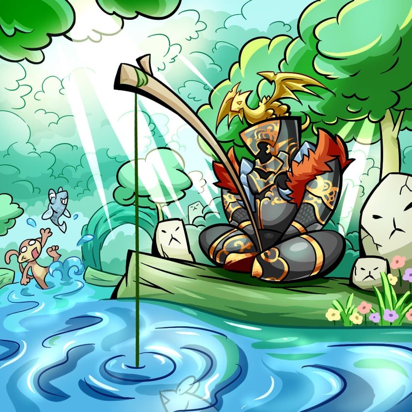 dragoon and egar (sekaiju no meikyuu and 1 more) drawn by lasy