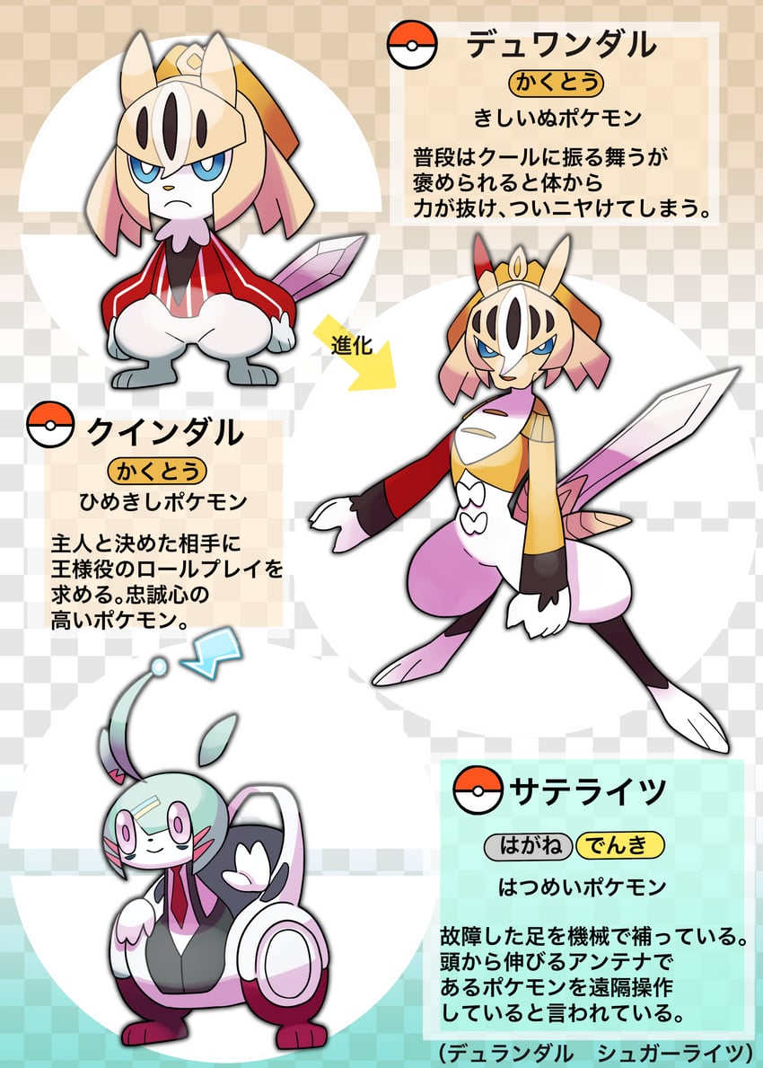 durandal and sugar lights (pokemon and 1 more) drawn by katwo