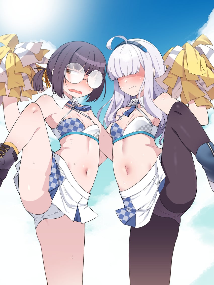 millennium science school student, millennium science school student b, and millennium science school student a (blue archive) drawn by amagaeru_(hylathewet)