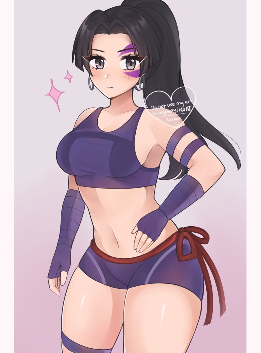 psylocke (marvel and 2 more) drawn by luci_(purrlucii)