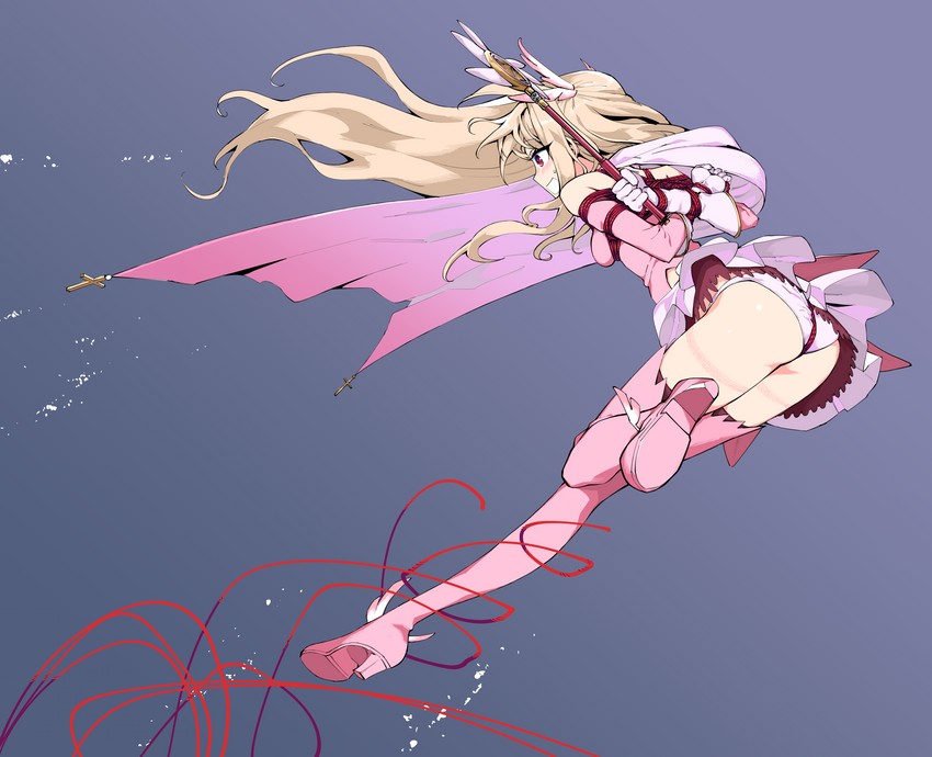 illyasviel von einzbern, prisma illya, and magical ruby (fate and 1 more) drawn by kinbakuman