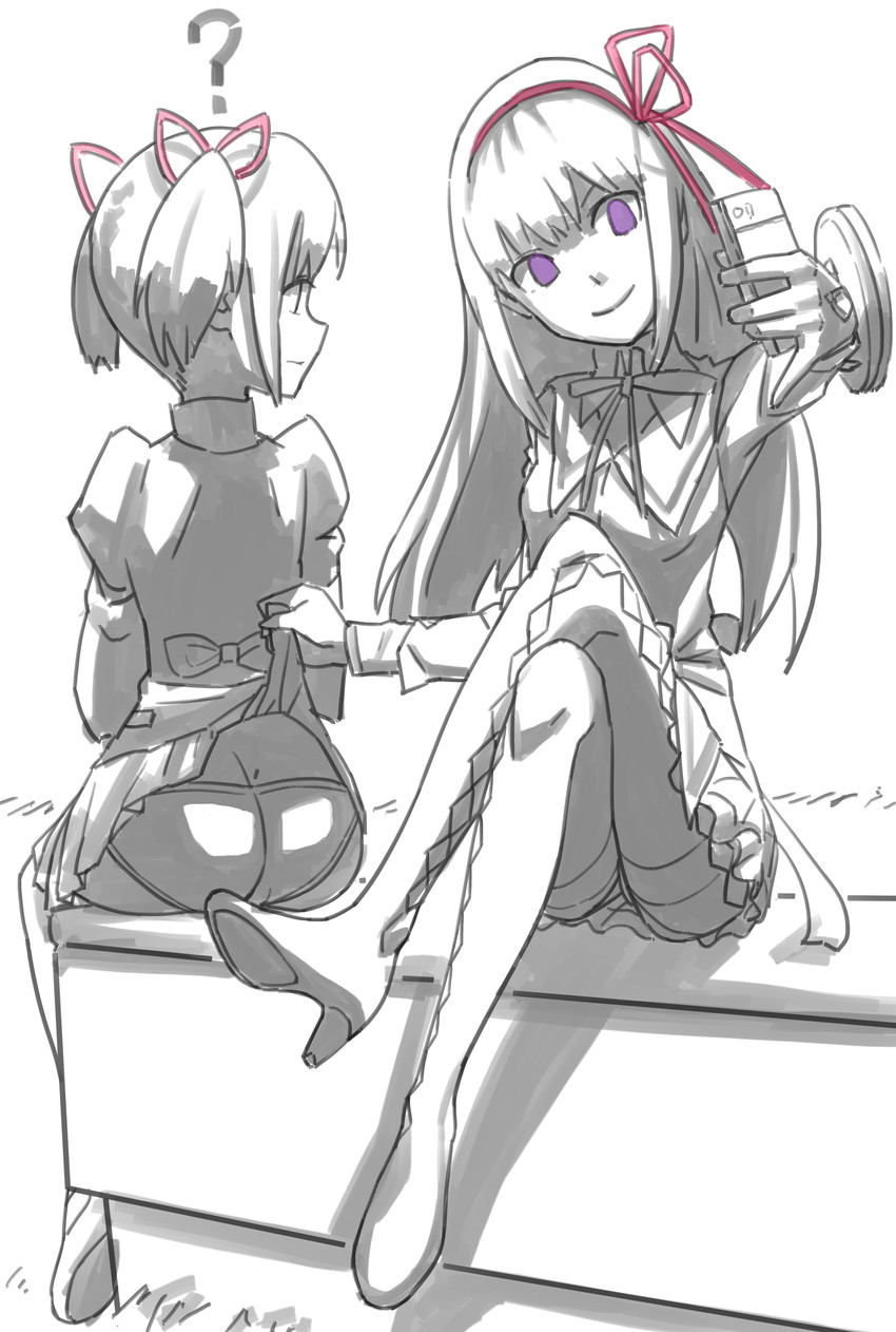 akemi homura and kaname madoka (mahou shoujo madoka magica) drawn by shinn0512