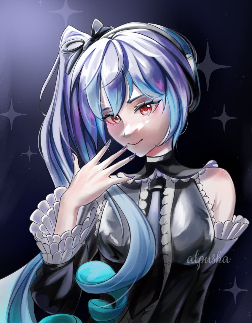 hatsune miku (vocaloid and 2 more) drawn by aalpengold